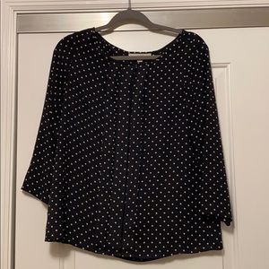 LOFT dark grey size Medium 3/4 sleeve blouse